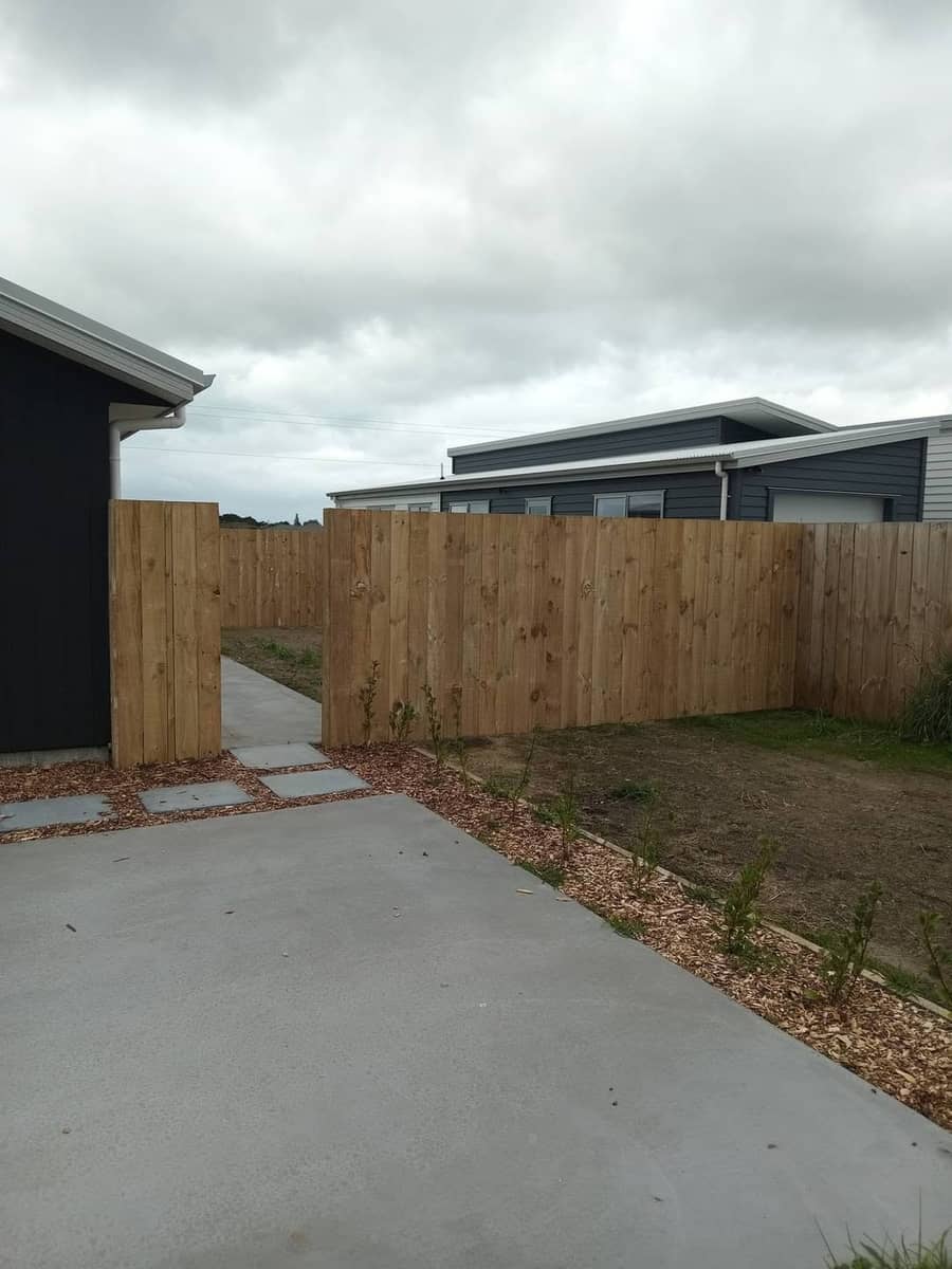 Finished concrete path at a Gisborne property