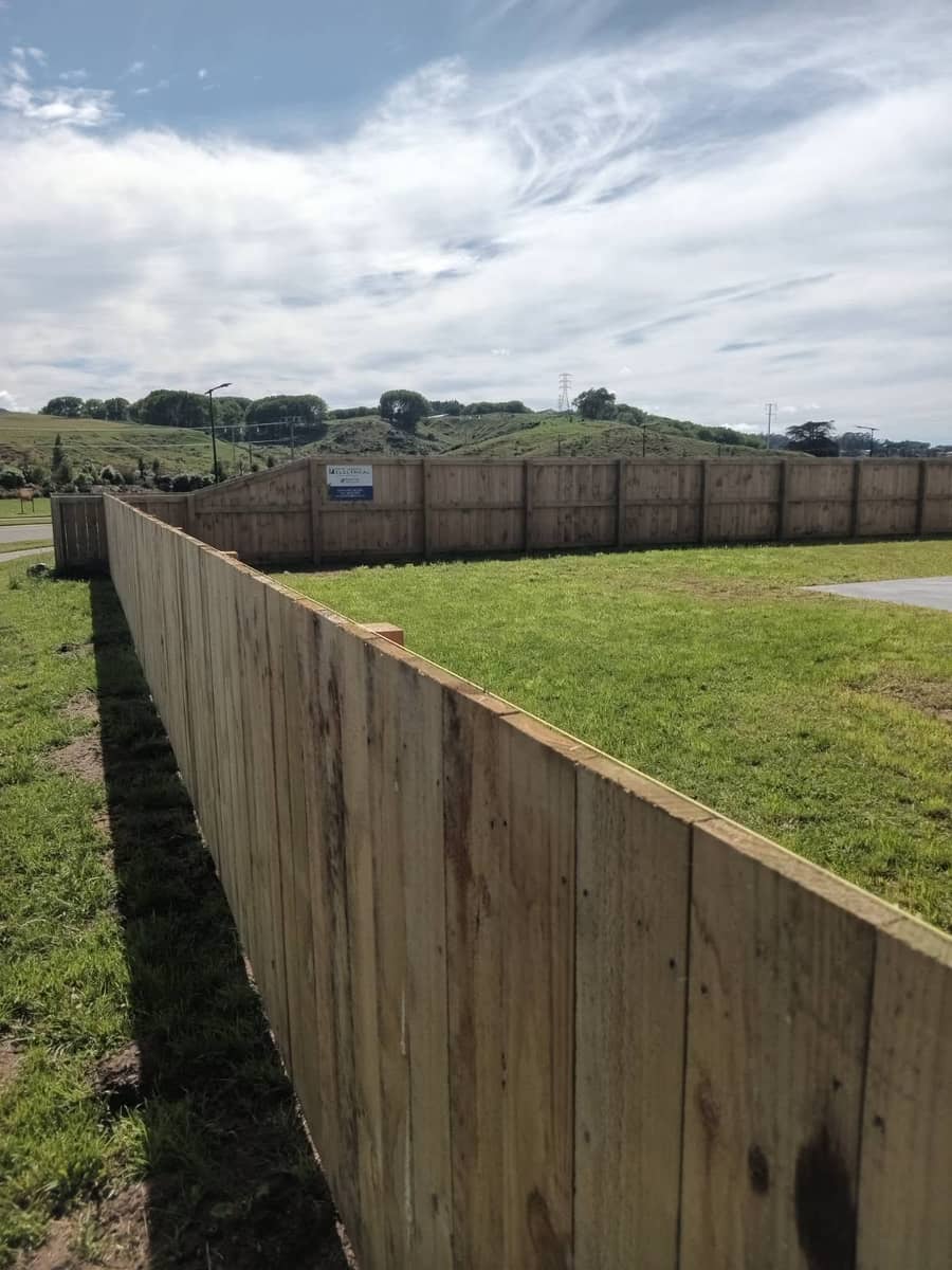 Timber post-and-rail fence built on a rural Tairāwhiti property